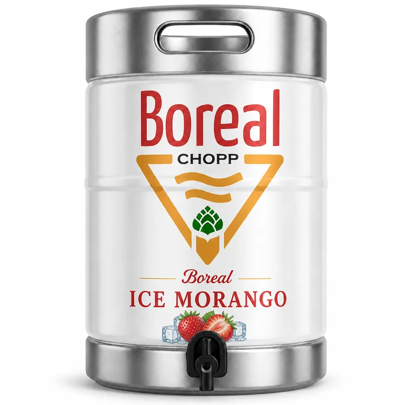 Barril de chopp Boreal Ice sabor Morango